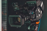 black and gray video camera