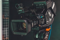 black and gray video camera
