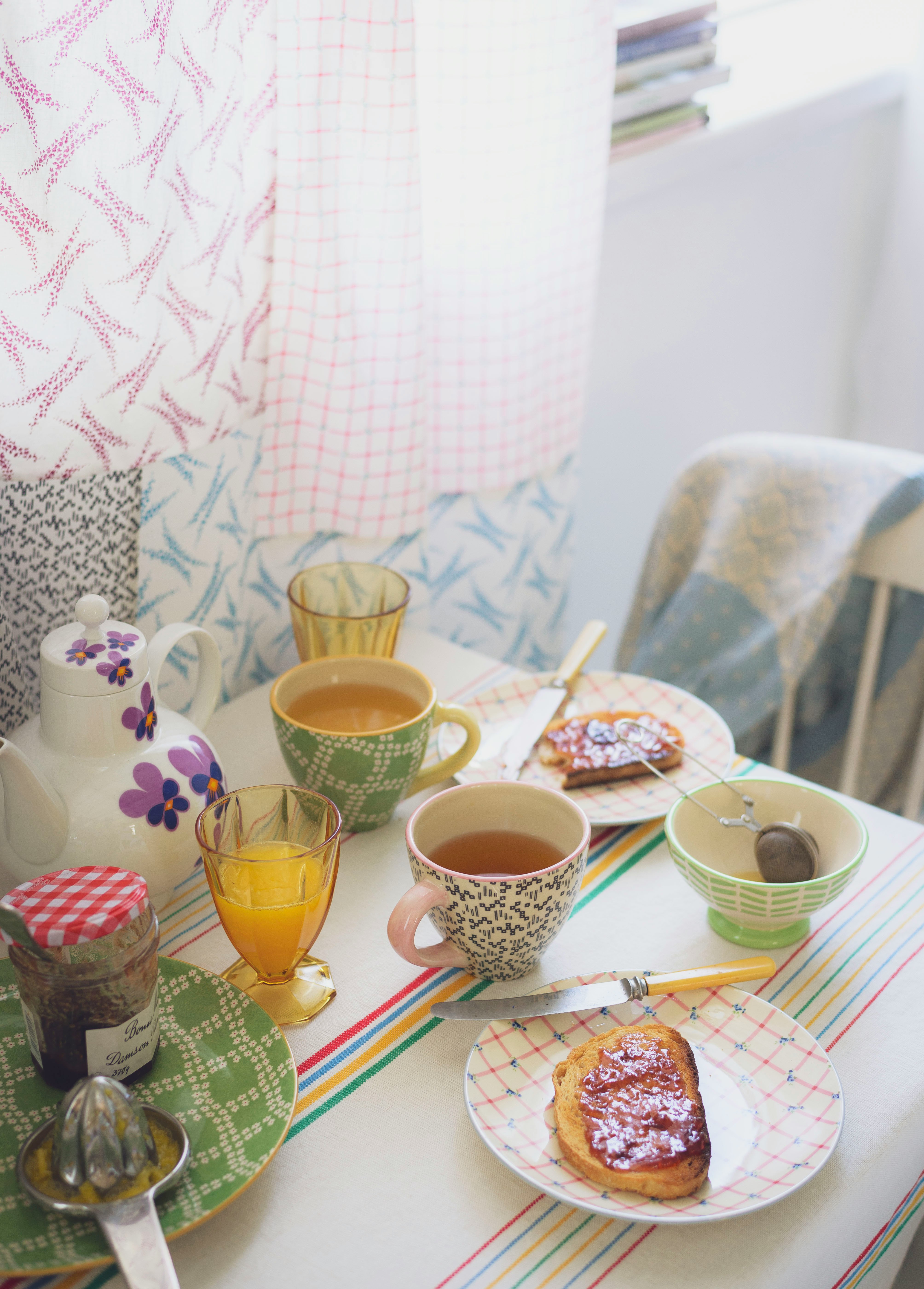 white ceramic mug on table