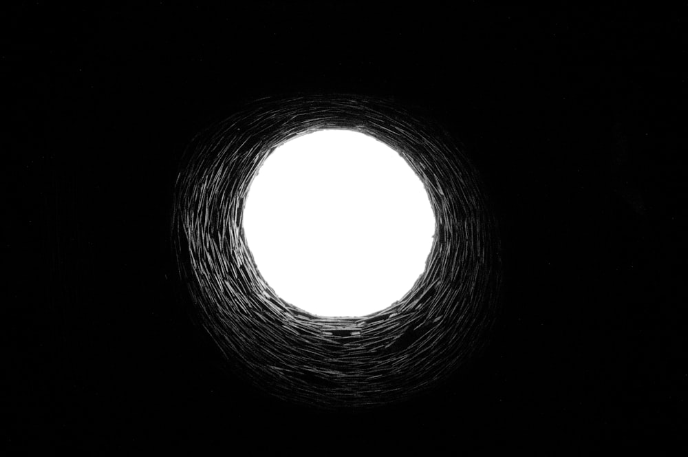トンネルの長角写真