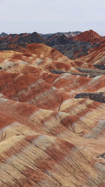aerial photo of mountains