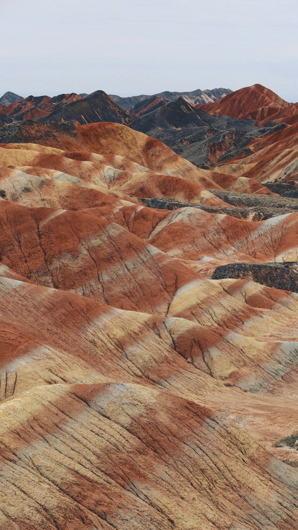 aerial photo of mountains