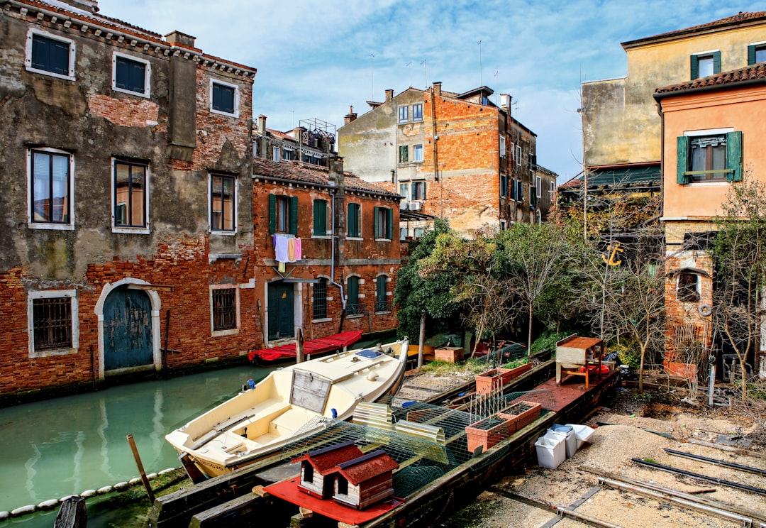 brown buildings near body of water during daytime