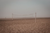 photo of beach volleyball net