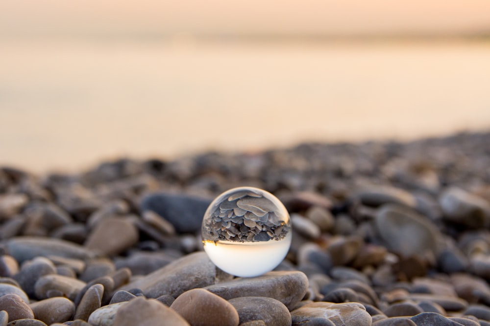 marble toy on stone