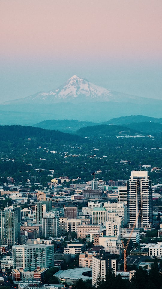 aerial photo of high rise buildings in Portland United States