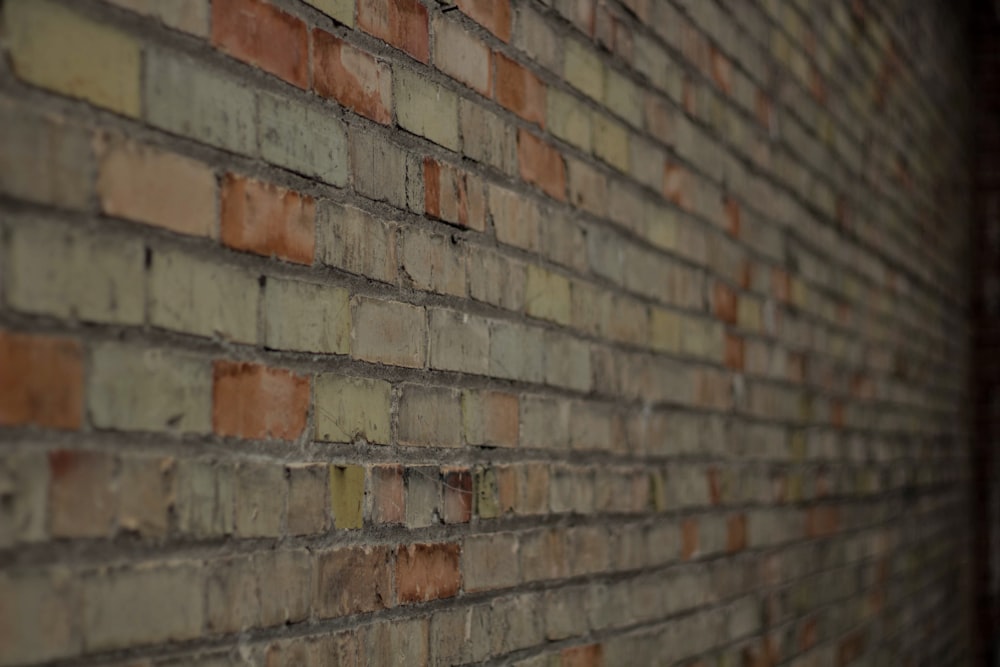 cinder brick wall