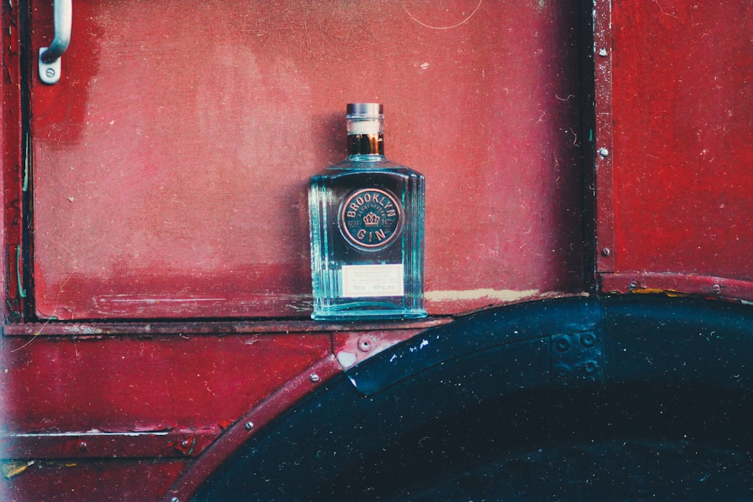 liquor bottle, Brooklyn Gin X London