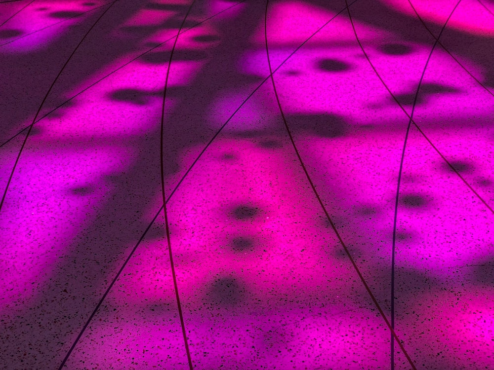 a floor that has a bunch of lights on it