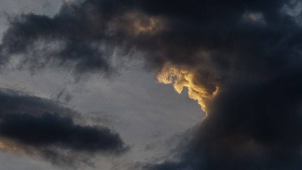 gray and white clouds under blue sky