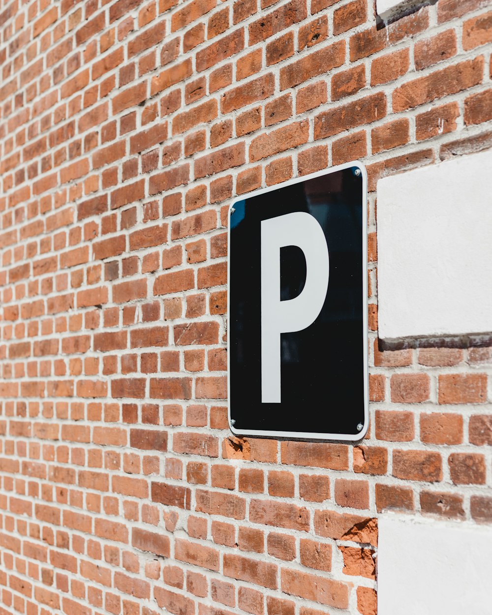 foto da sinalização de estacionamento