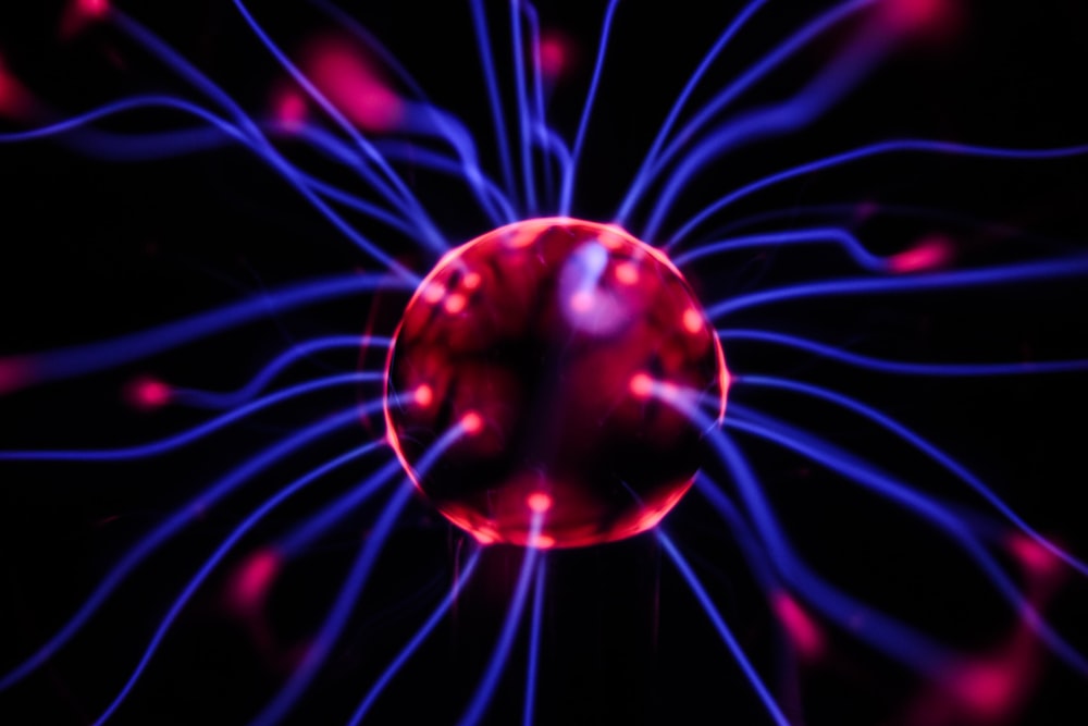 Plasma ball digital wallpaper