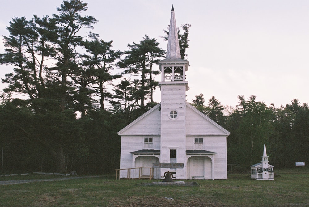 white concrete church