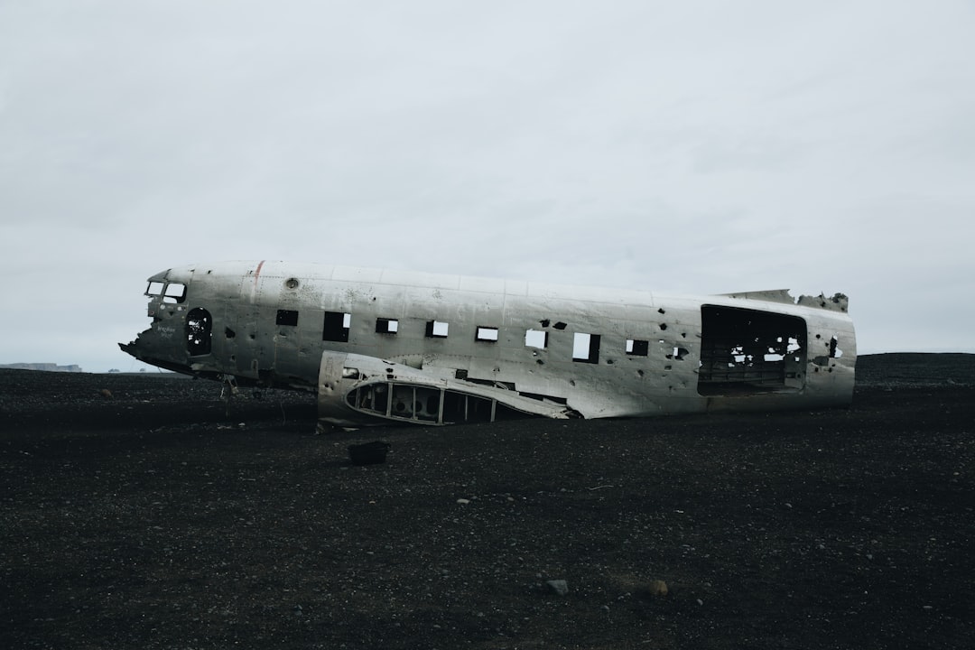 white airplane