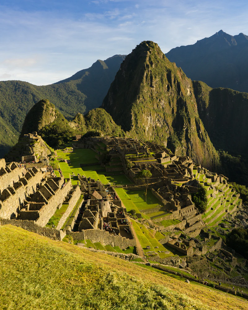 A serene landscape at golden hour