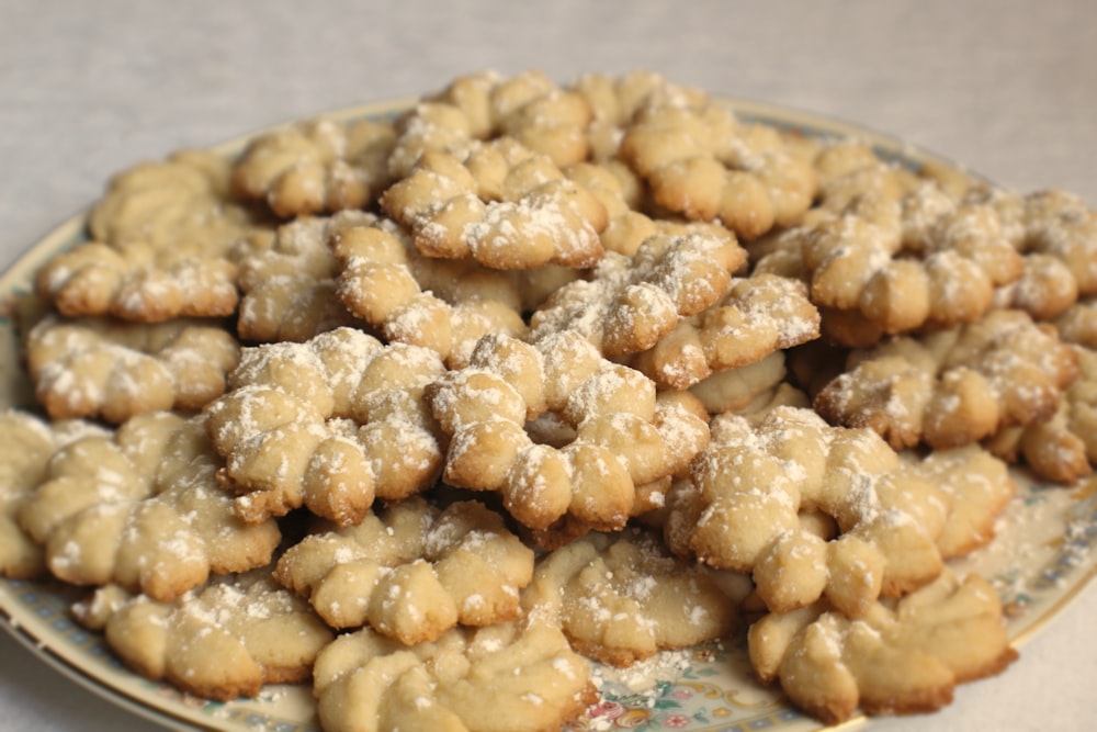 plate of cookies