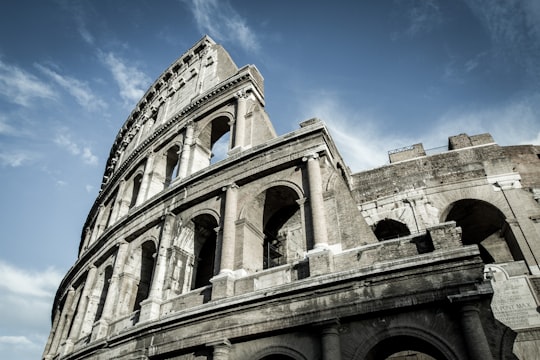 low-angle photo of The Colosseum in Ancient Rome in Colosseum Italy