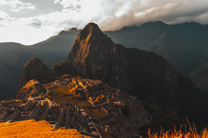 Machu Picchu at golden hour