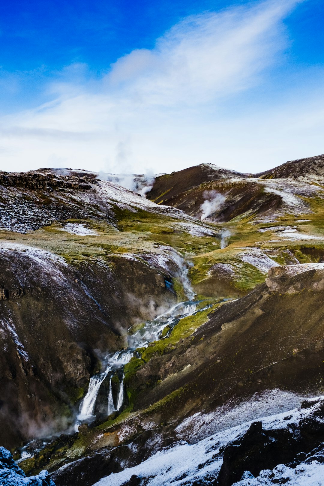 Waterfall photo spot Reykjadalur Hot Spring Thermal River Seljaland