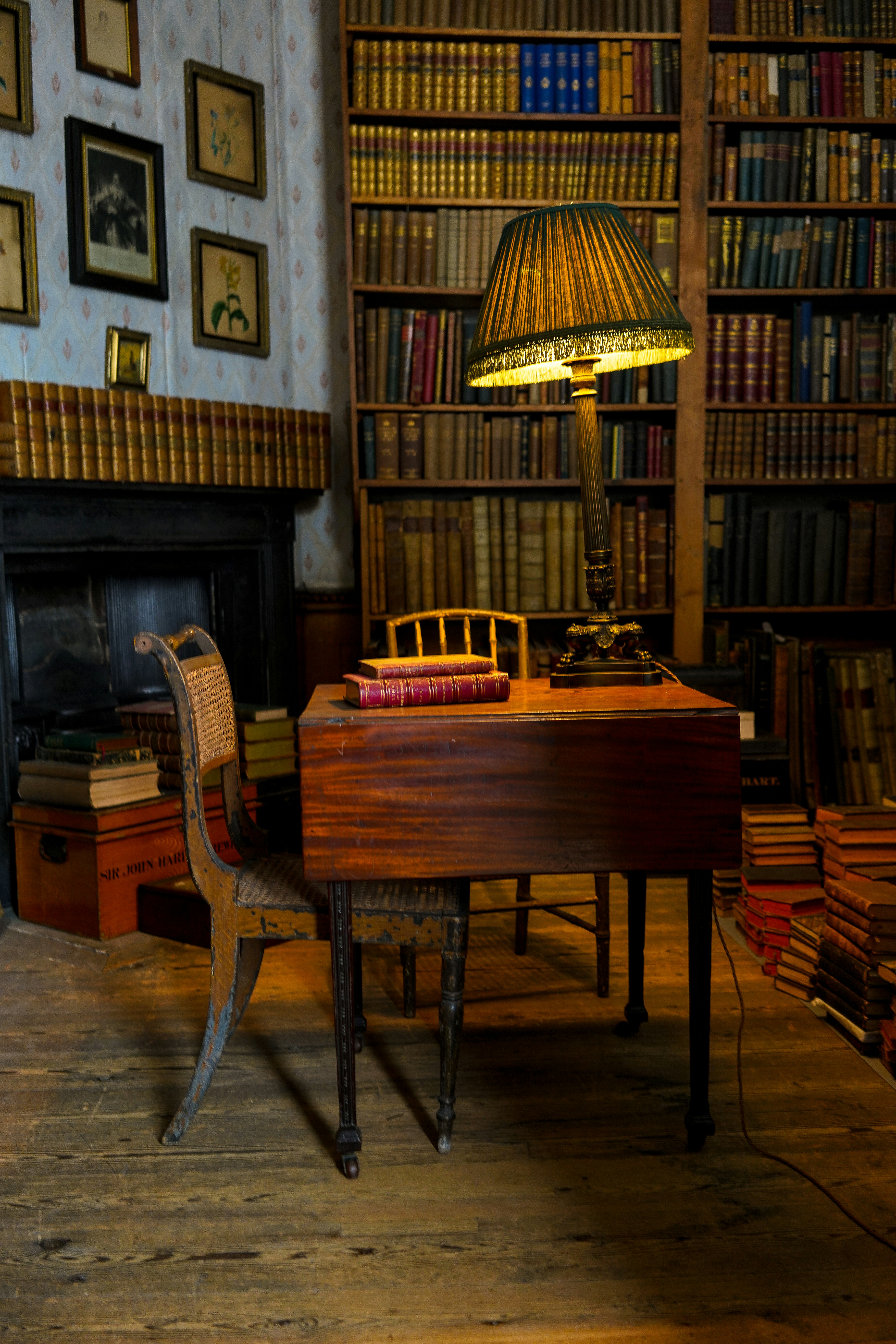Library in Calke Abbey