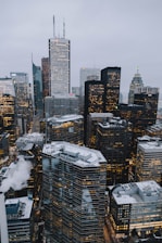 aerial photography of buildings