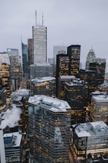 aerial photography of buildings