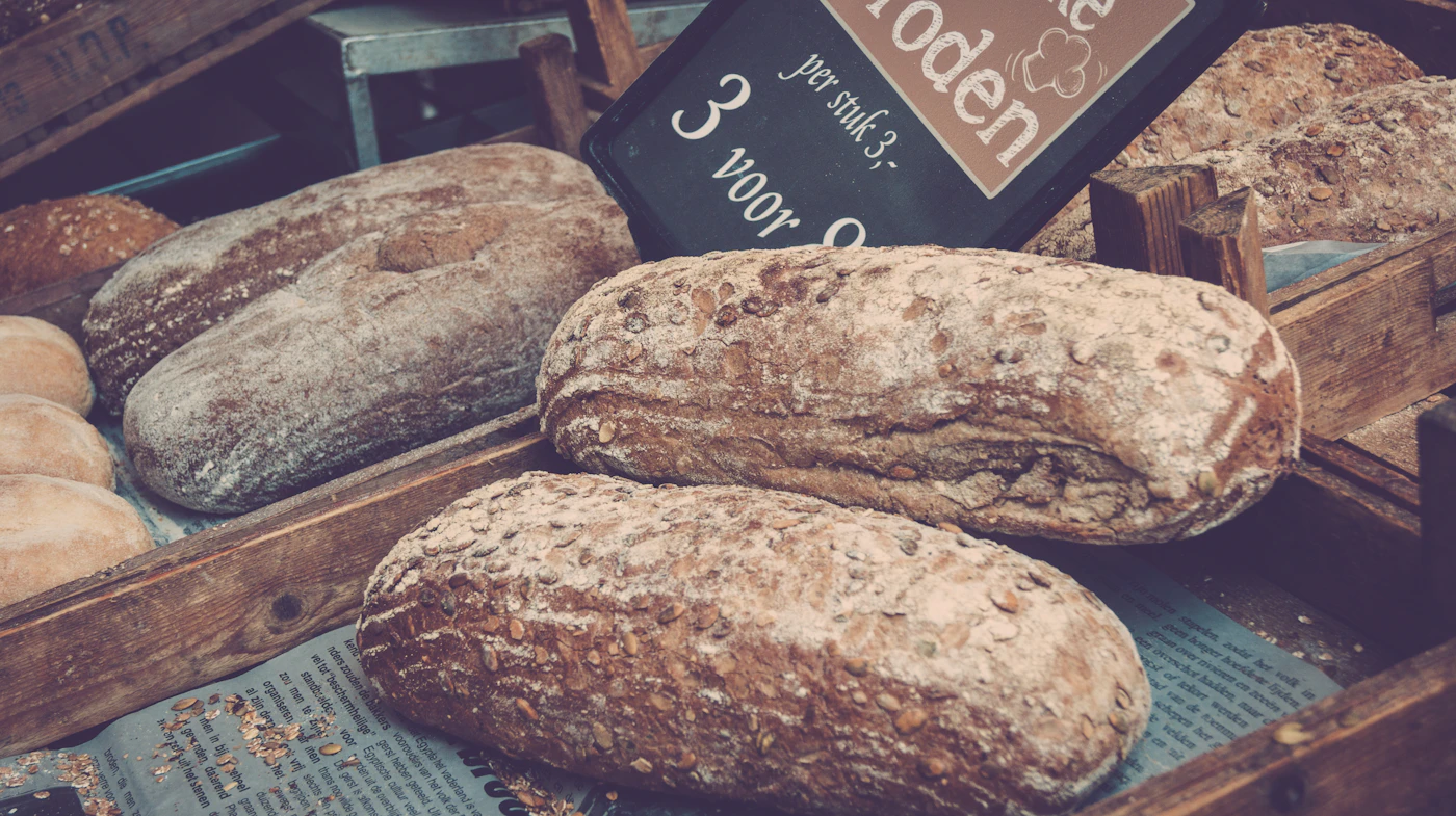 Broden op een markt in Leeuwarden