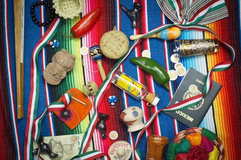 A collection of handcrafted products showcasing Mexican craftsmanship.