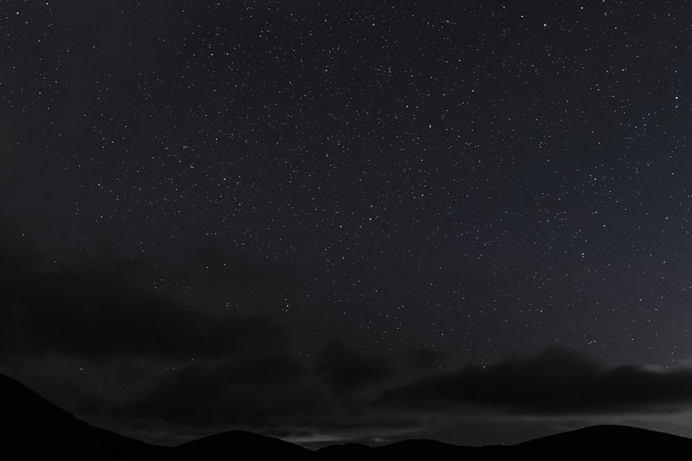 Langzeitbelichtungsfotografie von Sternen