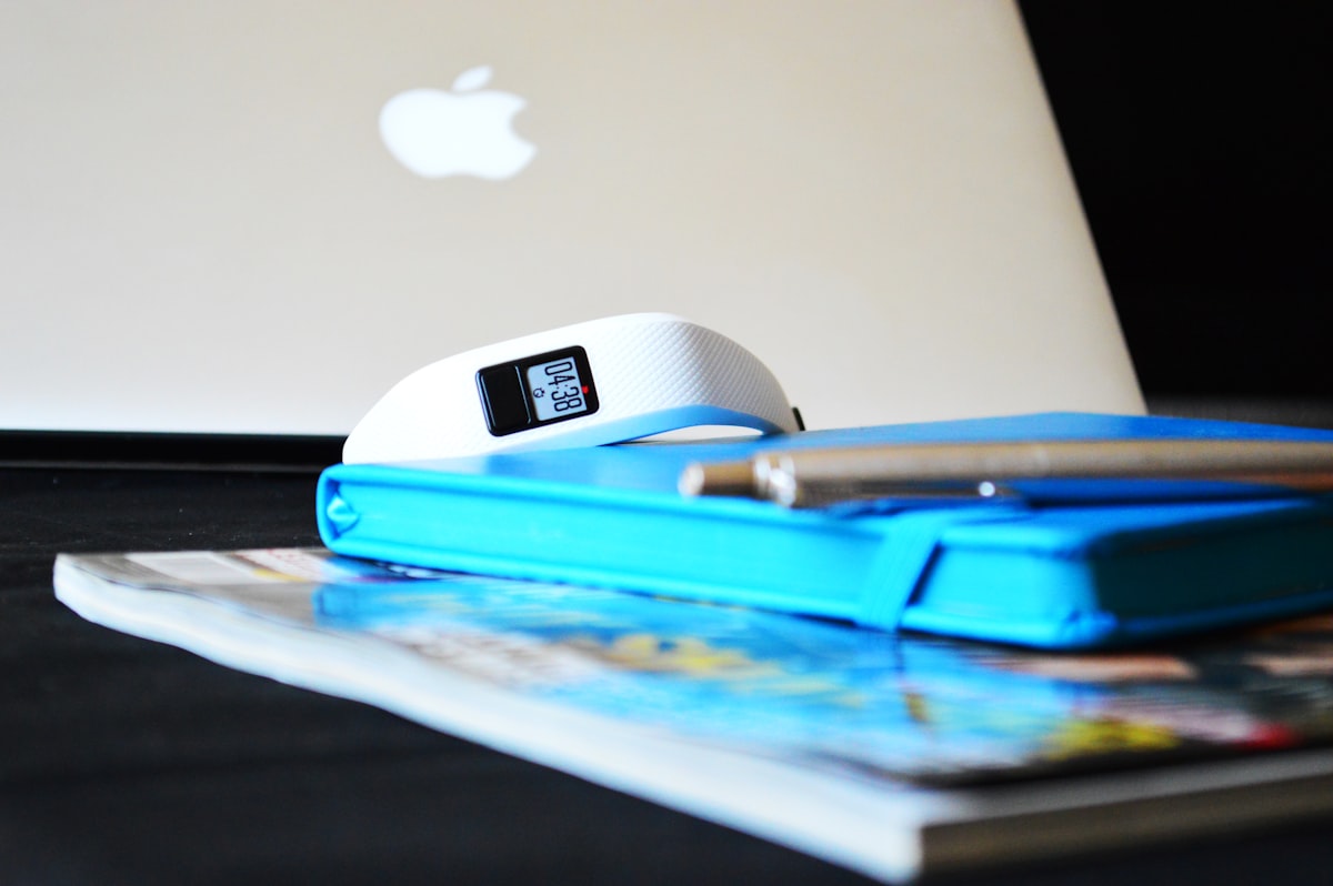 Garmin fitness tracker on desk - the one-time purchase approach to fitness tracking
