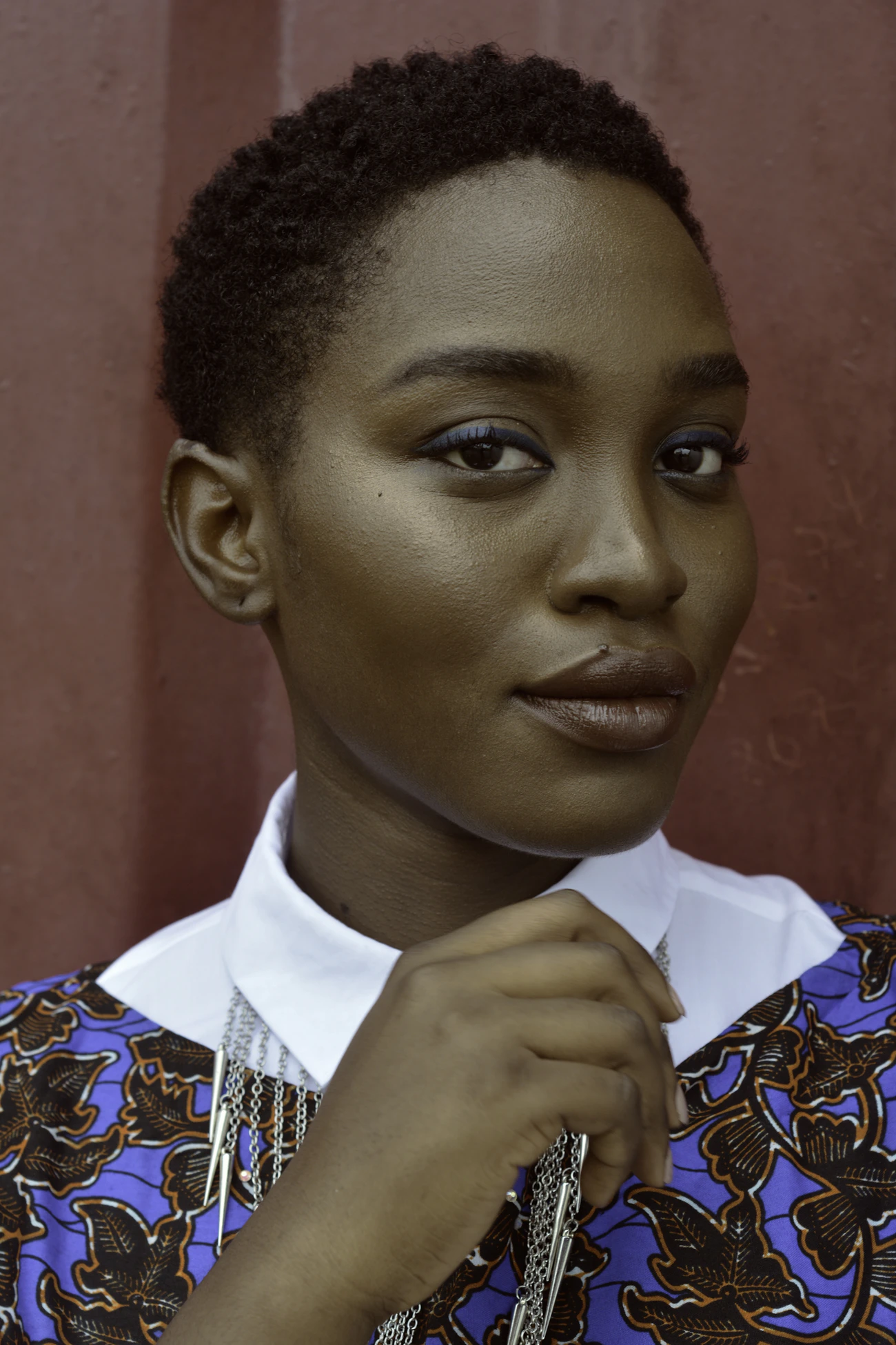 Black woman with a polished natural hairstyle