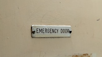 Emergency Door signage