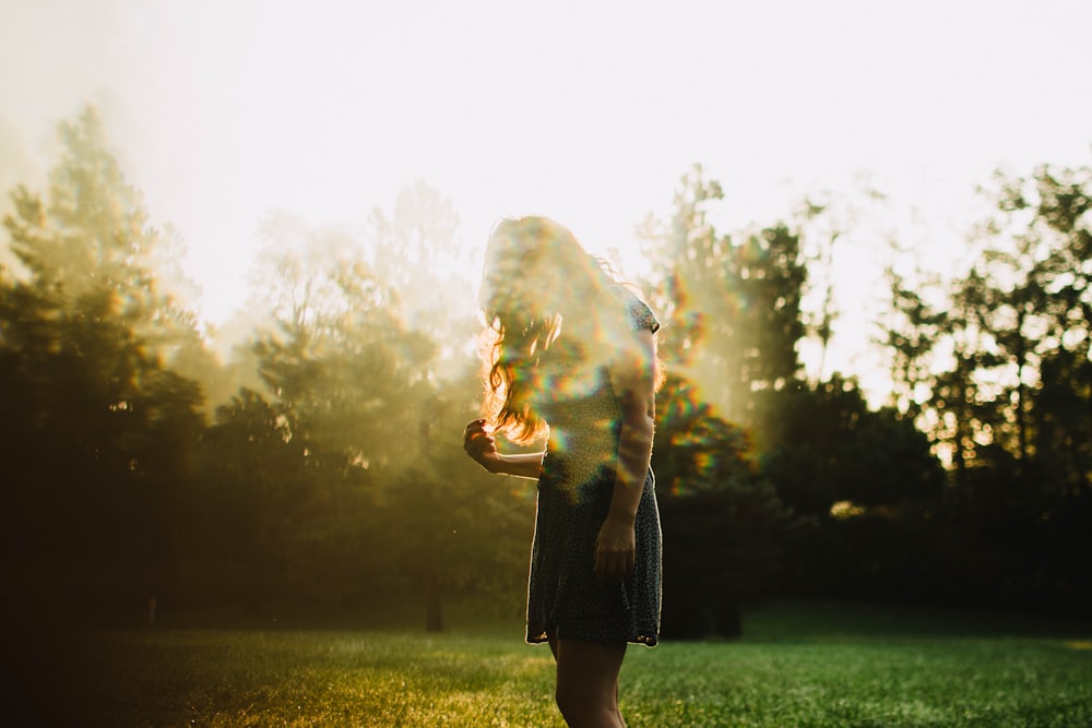 silhouette photo of woman during daytime