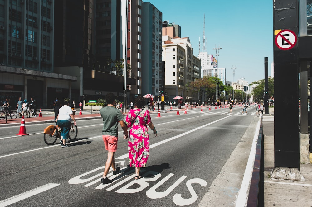 people walking on street