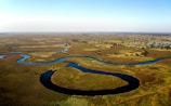 aerial photography of body of water
