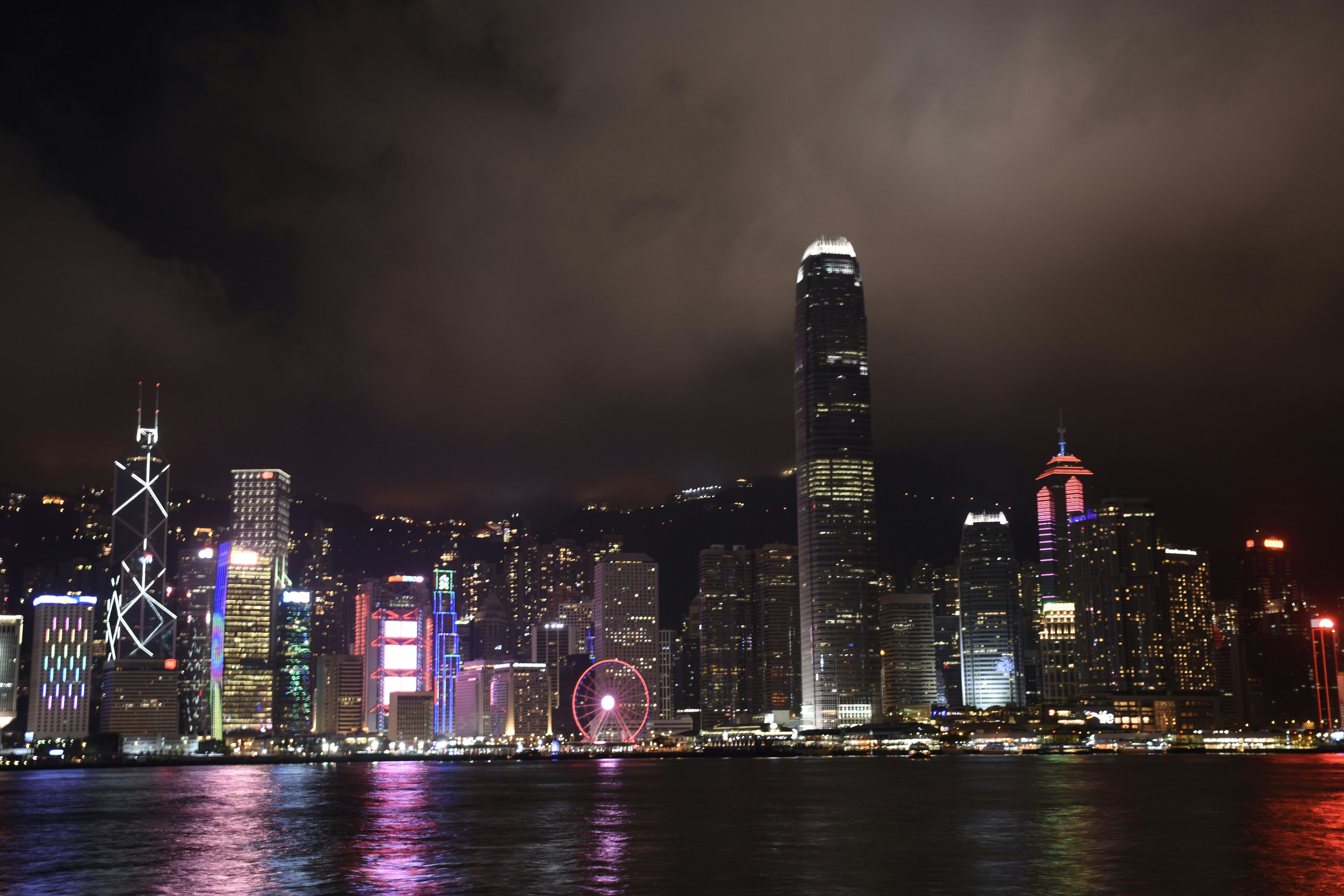 Гонконг ночью