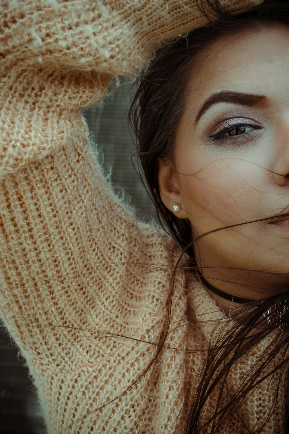 woman taking selfie