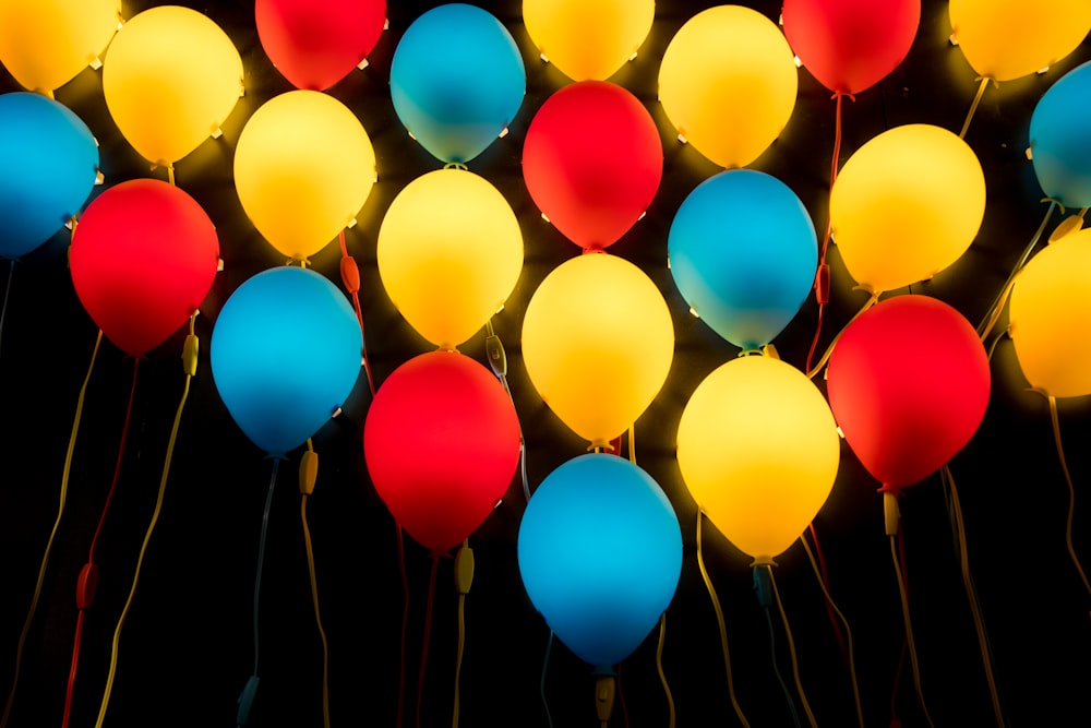 LED-Ballons in verschiedenen Farben