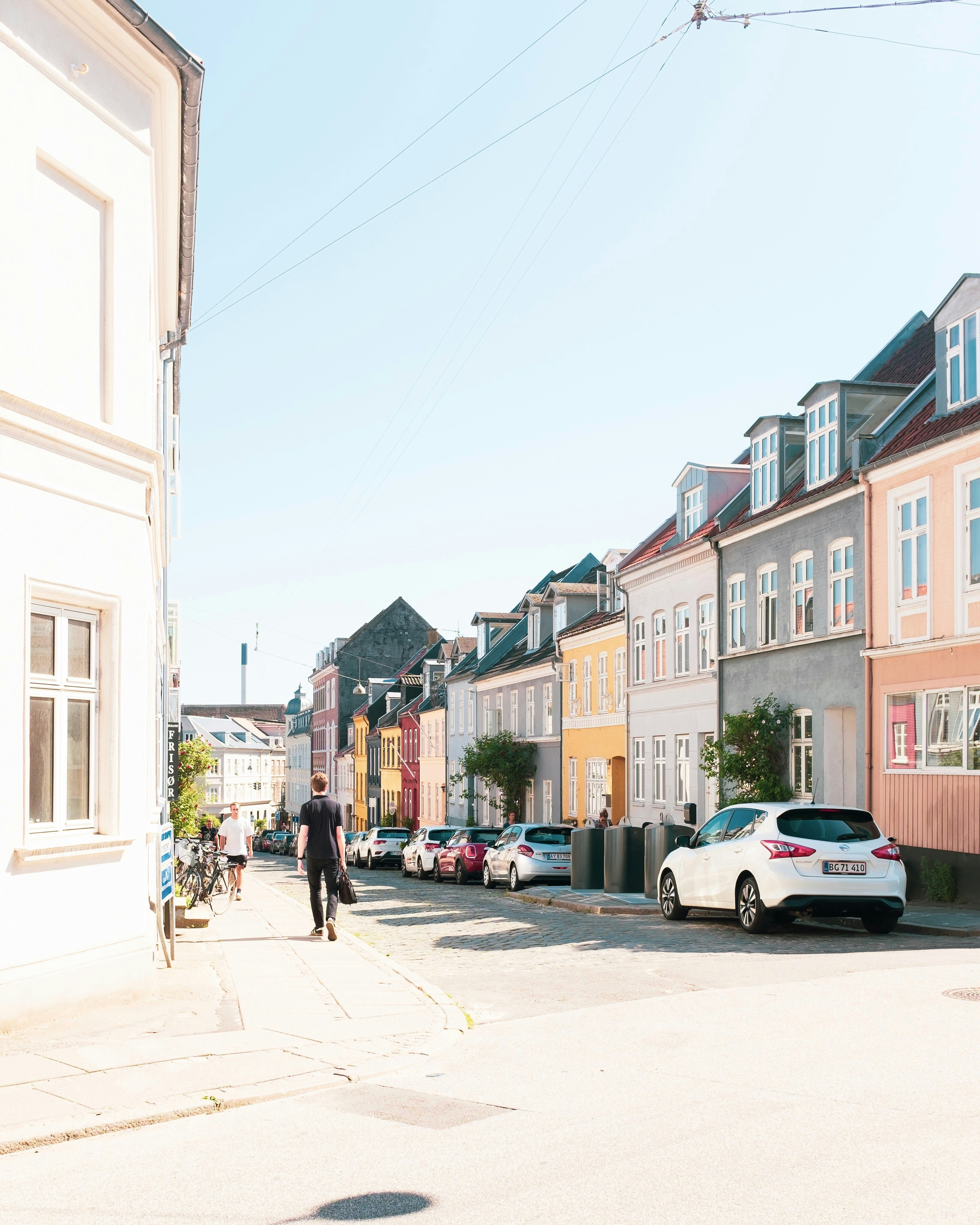 Close to my house is this lovely street. The colors is so beautiful on a sunny day. It’s part of why I’m crazy about Aarhus.
