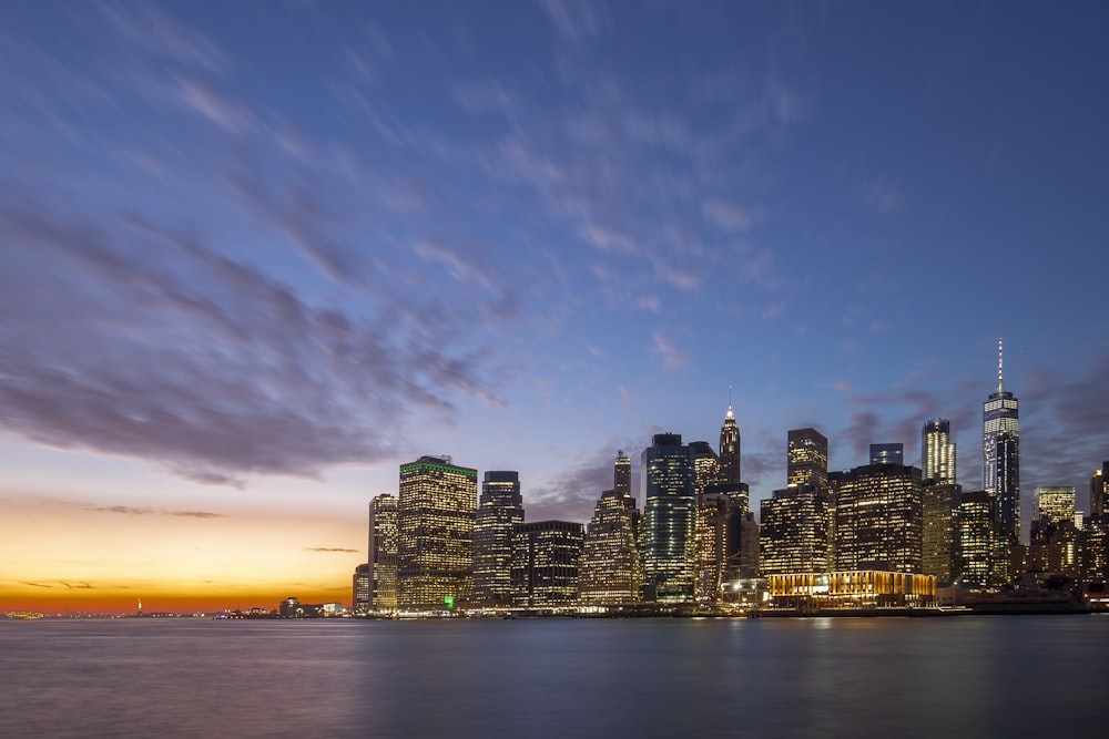 cityscape during golden hour