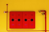 four red lockers