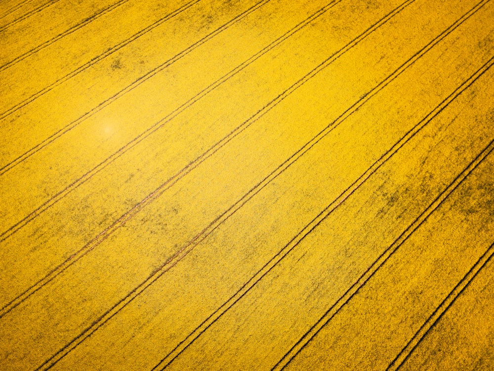 a close up of a yellow surface with lines