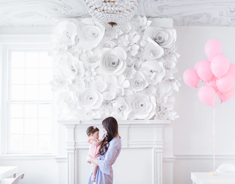 Ethereal balloon garland