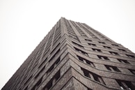 worm's-eye view of building