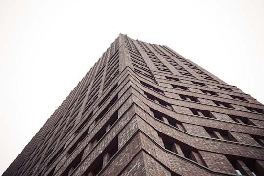 worm's-eye view of building in Potsdamer Platz Germany