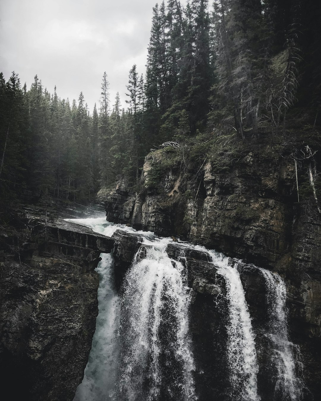 Waterfall photo spot Johnston Canyon Radium Hot Springs