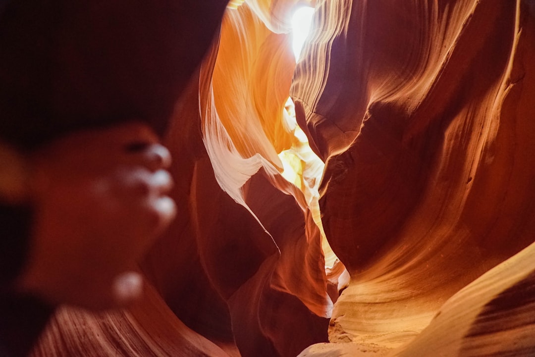 person standing in Antelope canyon, Arizona