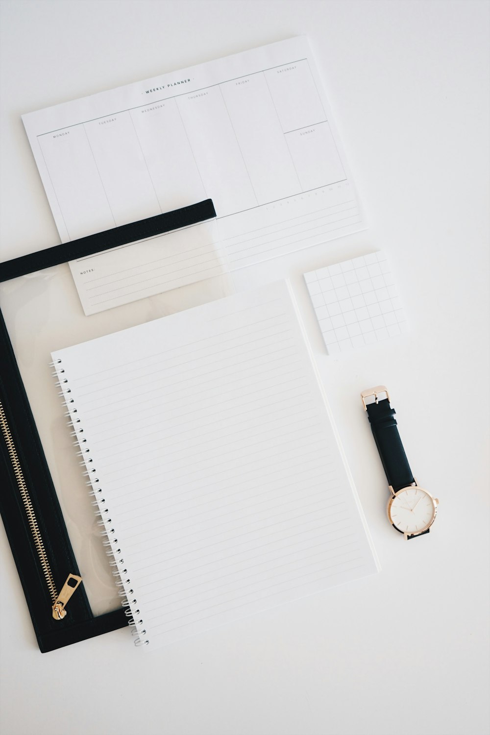 gray lined paper on table