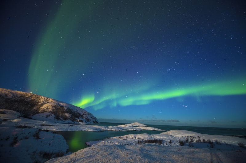 Aurora boreal en Tromsø en Noruega