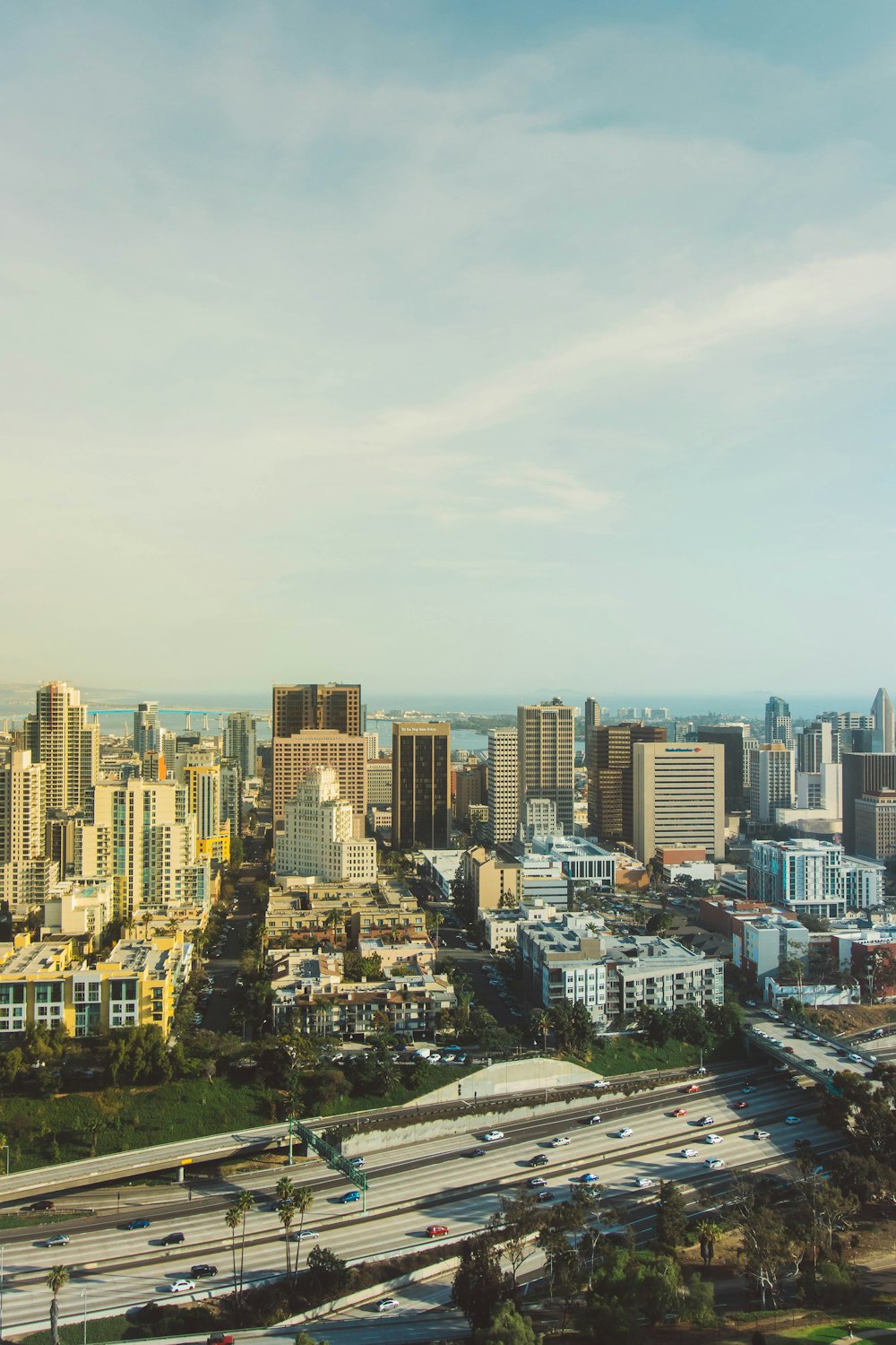 aerial photography of skyscrapers